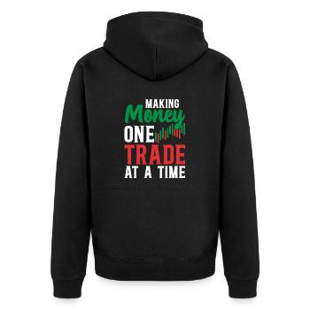 Trading Crypto Stock Market Investor Day Trader - Veste à capuche bio Premium Unisexe - noir - Dos - Nico (187cm)