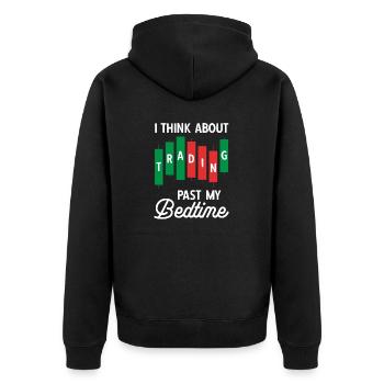 Trading Crypto Stock Market Investor Day Trader - Veste à capuche bio Premium Unisexe - noir - Dos - Nico (187cm)