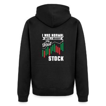 Trading Crypto Stock Market Investor Day Trader - Veste à capuche bio Premium Unisexe - noir - Dos - Nico (187cm)