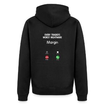 Trading Crypto Stock Market Investor Day Trader - Veste à capuche bio Premium Unisexe - noir - Dos - Nico (187cm)