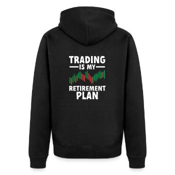 Trading Crypto Stock Market Investor Day Trader - Veste à capuche bio Premium Unisexe - noir - Dos - Nico (187cm)