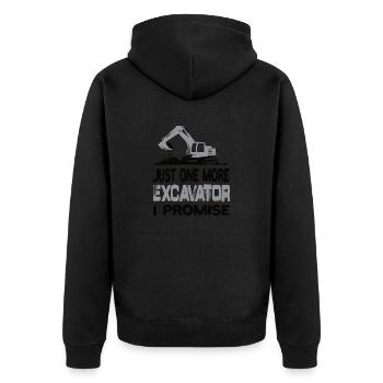 Juste une excavatrice de plus, je promets au conducteur de l’excavatrice - Veste à capuche bio Premium Unisexe - noir - Dos - Nico (187cm)