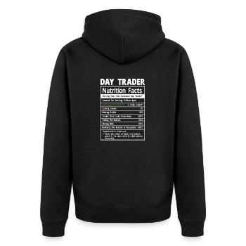 Trading Crypto Stock Market Investor Day Trader - Veste à capuche bio Premium Unisexe - noir - Dos - Nico (187cm)