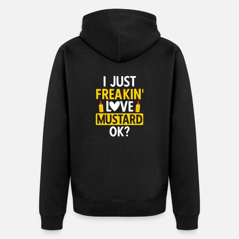 Senf Moutarde - Veste à capuche bio Premium Unisexe - noir