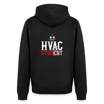 Chauffage, Climatisation, Ventilation, Technicien - Veste à capuche bio Premium Unisexe - noir - Dos - Nico (187cm)