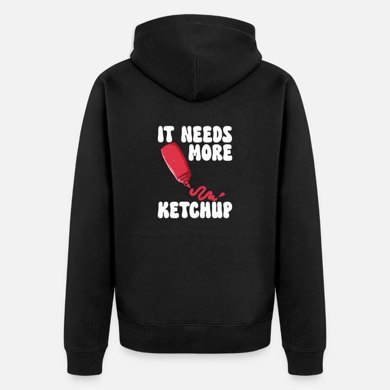 Ketchup Ketchup à la tomate - Veste à capuche bio Premium Unisexe - noir