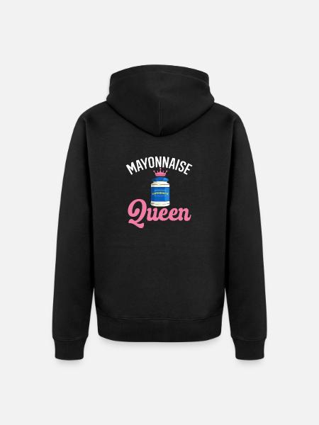 Mayonnaise - Unisex Premium Organic Zip Hoodie - black