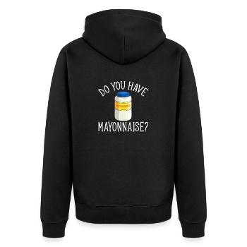 Mayonnaise - Veste à capuche bio Premium Unisexe - noir - Dos - Nico (187cm)