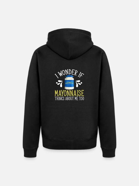Mayonnaise - Unisex Premium Organic Zip Hoodie - black