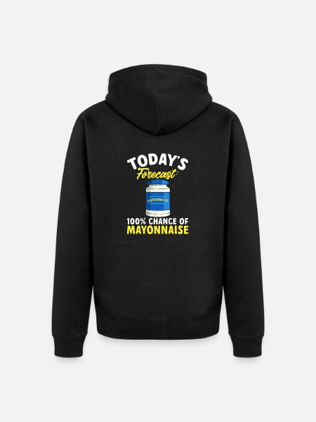 Mayonnaise - Unisex Premium Organic Zip Hoodie - black