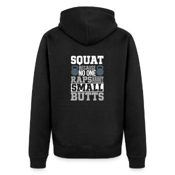 Kettlebell Workout Entraînement de fitness - Veste à capuche bio Premium Unisexe - noir - Dos - Nico (187cm)