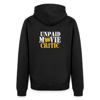 Critique de cinéma non rémunéré Film cinématographique drôle - Veste à capuche bio Premium Unisexe - noir - Dos - Nico (187cm)