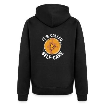 Pancake Breakfast Pancakes - Unisex Premium Organic Zip Hoodie - black - Back - Nico (187cm)