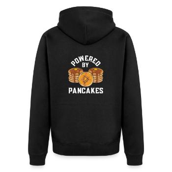 Crêpes Petit-déjeuner Crêpes - Veste à capuche bio Premium Unisexe - noir - Dos - Nico (187cm)