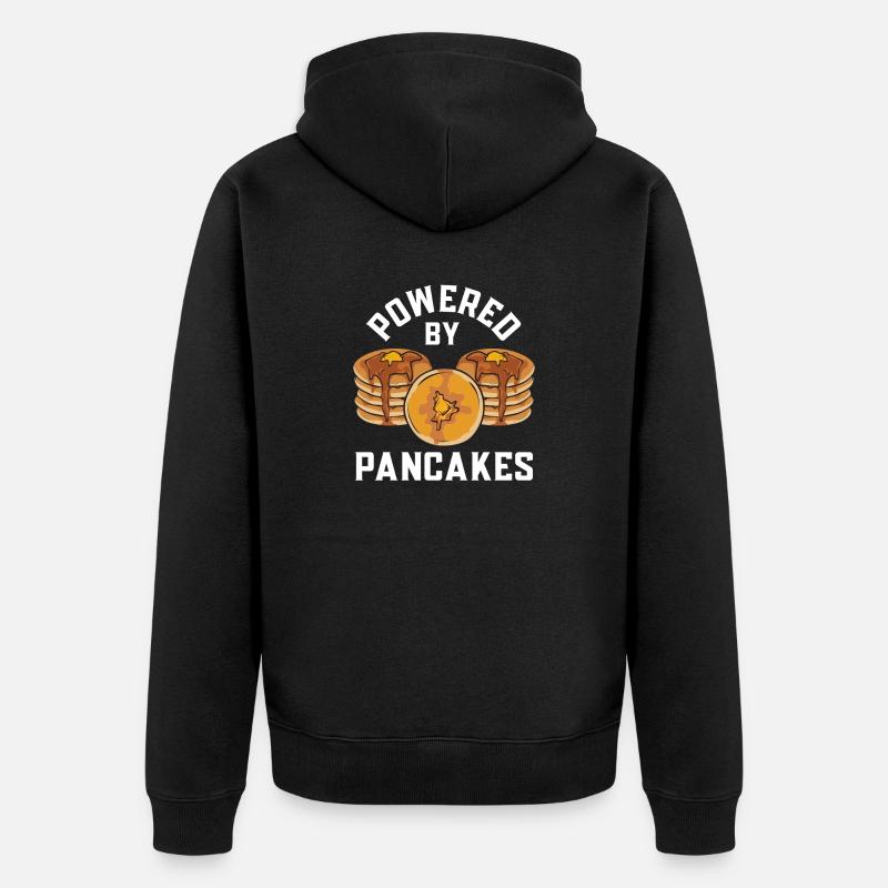 Crêpes Petit-déjeuner Crêpes - Veste à capuche bio Premium Unisexe - noir