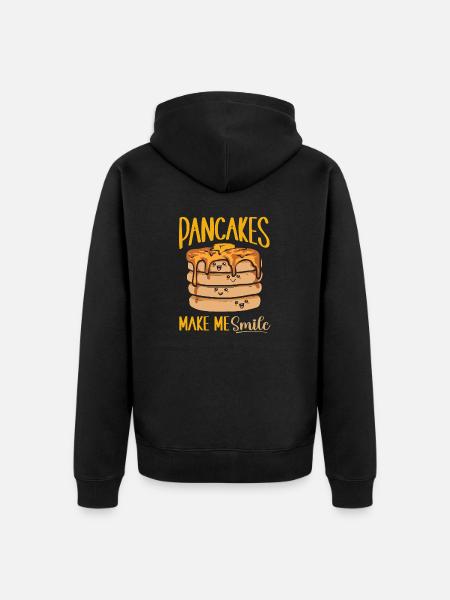 Pancake Breakfast Pancakes - Unisex Premium Organic Zip Hoodie - black