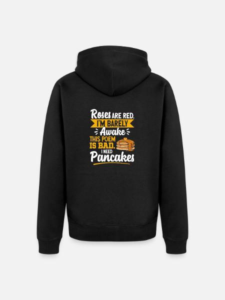 Pancake Breakfast Pancakes - Unisex Premium Organic Zip Hoodie - black
