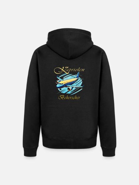 AIRPLANE Capers Masters - Unisex Premium Organic Zip Hoodie - black