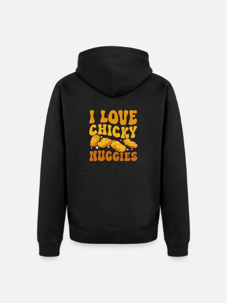 Chicken Nugget Lover Chicken Nuggets - Ekologisk premiumluvjack unisex - svart