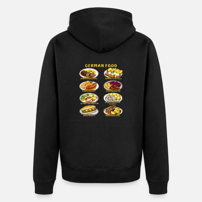 CUISINE ALLEMANDE - Veste à capuche bio Premium Unisexe - noir