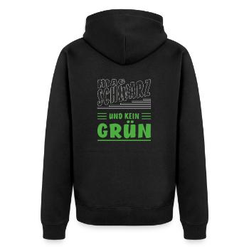 AIME LE NOIR ET PAS LE VERT - Veste à capuche bio Premium Unisexe - noir - Dos - Nico (187cm)