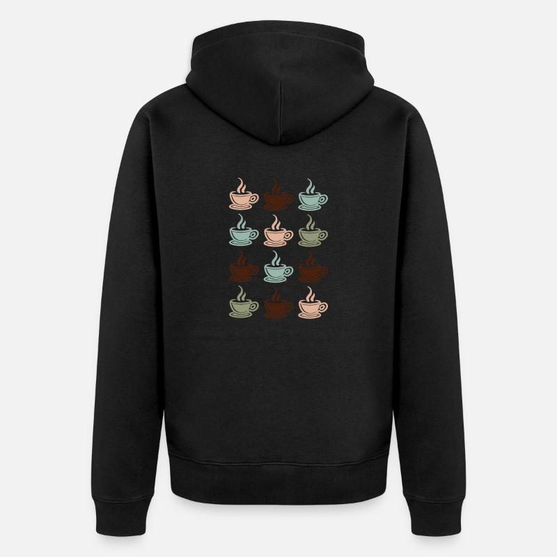 Café - Veste à capuche bio Premium Unisexe - noir