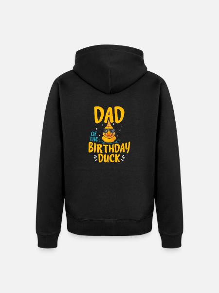 Rubber Duck Rubber Duck - Unisex Premium Organic Zip Hoodie - black