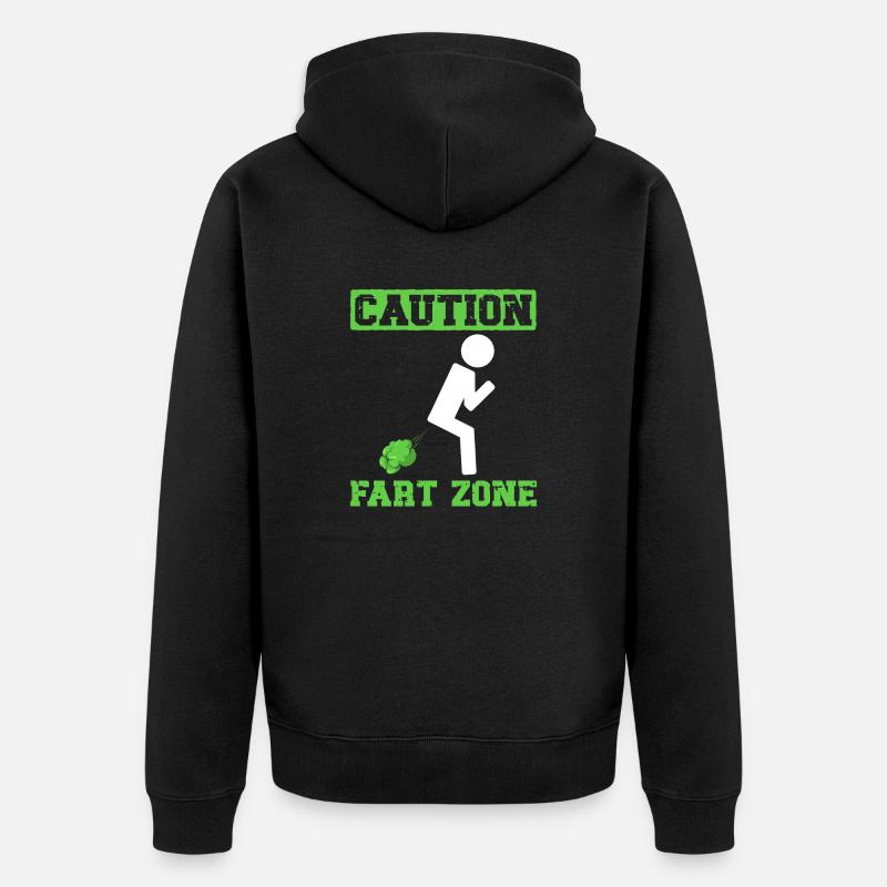 pet pète pète pète - Veste à capuche bio Premium Unisexe - noir