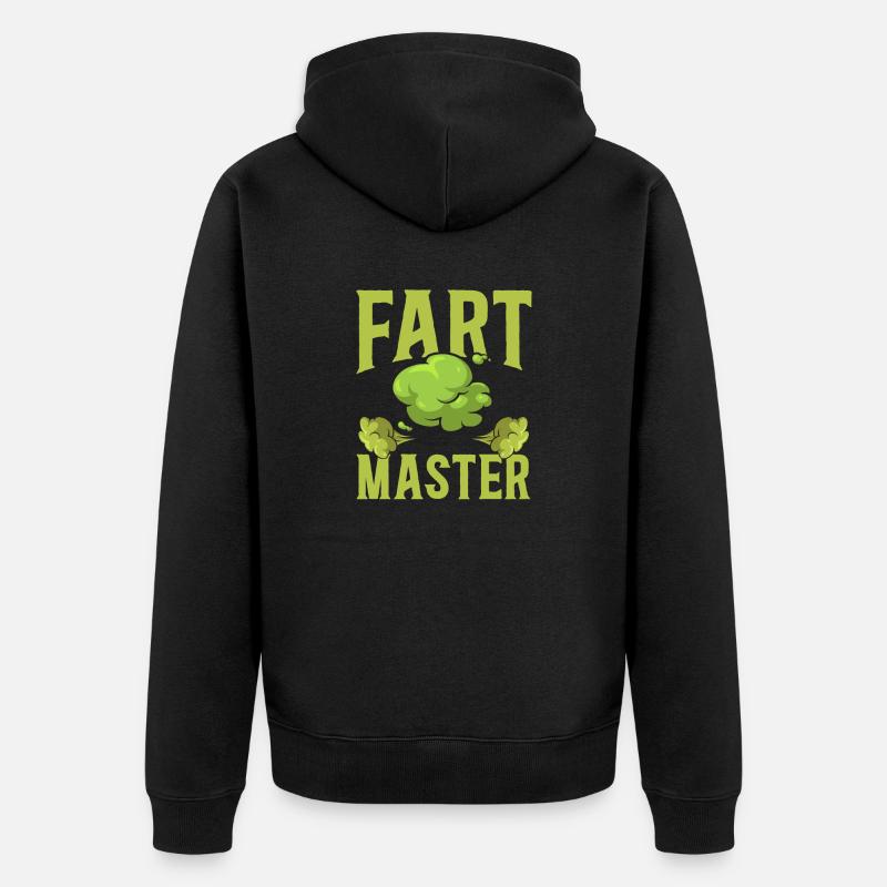 pet pète pète pète - Veste à capuche bio Premium Unisexe - noir
