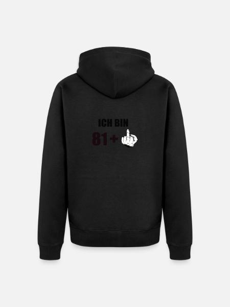 82nd birthday - Unisex Premium Organic Zip Hoodie - black