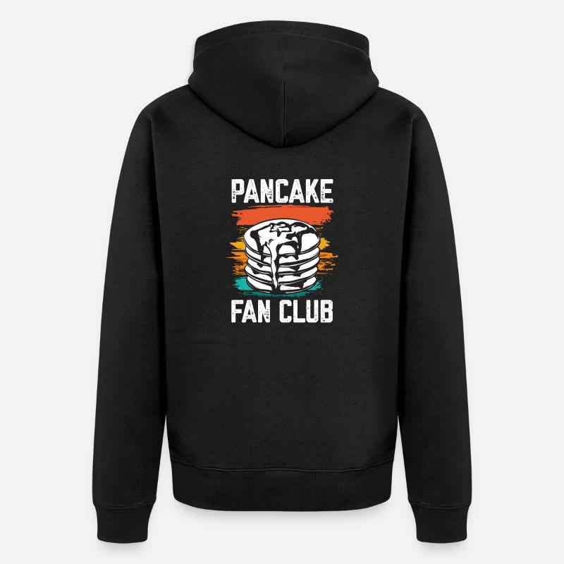 Crêpes Petit-déjeuner Crêpes - Veste à capuche bio Premium Unisexe - noir