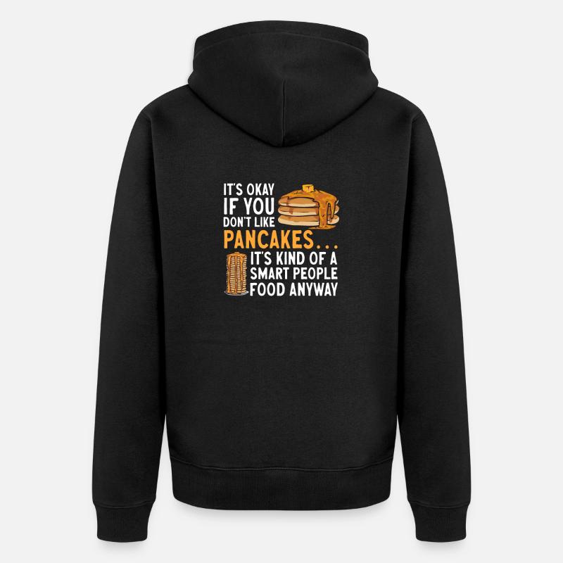 Crêpes Petit-déjeuner Crêpes - Veste à capuche bio Premium Unisexe - noir