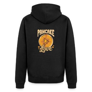 Crêpes Petit-déjeuner Crêpes - Veste à capuche bio Premium Unisexe - noir - Dos - Nico (187cm)
