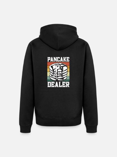 Pancake Breakfast Pancakes - Unisex Premium Organic Zip Hoodie - black