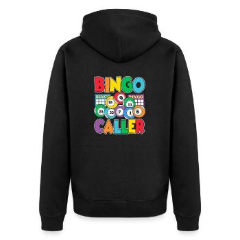 Bingo Caller Drôle Joueur Casino Holler Bingo - Veste à capuche bio Premium Unisexe - noir - Dos - Nico (187cm)