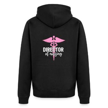 Directrice des soins infirmiers Infirmière drôle RN Healthcare - Veste à capuche bio Premium Unisexe - noir - Dos - Nico (187cm)