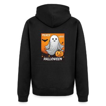 PAIX AMOUR HALLOWEEN - Veste à capuche bio Premium Unisexe - noir - Dos - Nico (187cm)
