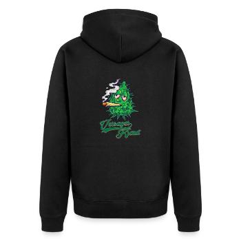 Herbe de Cannabis Loser - Veste à capuche bio Premium Unisexe - noir - Dos - Nico (187cm)
