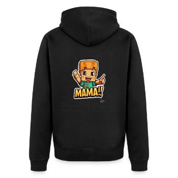 Yo maman ! - Veste à capuche bio Premium Unisexe - noir - Dos - Nico (187cm)