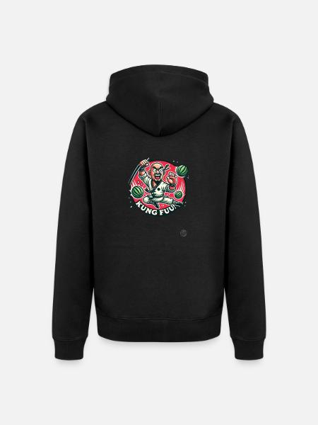 Flying Melons – Kung Fu Masters - Unisex Premium Organic Zip Hoodie - black