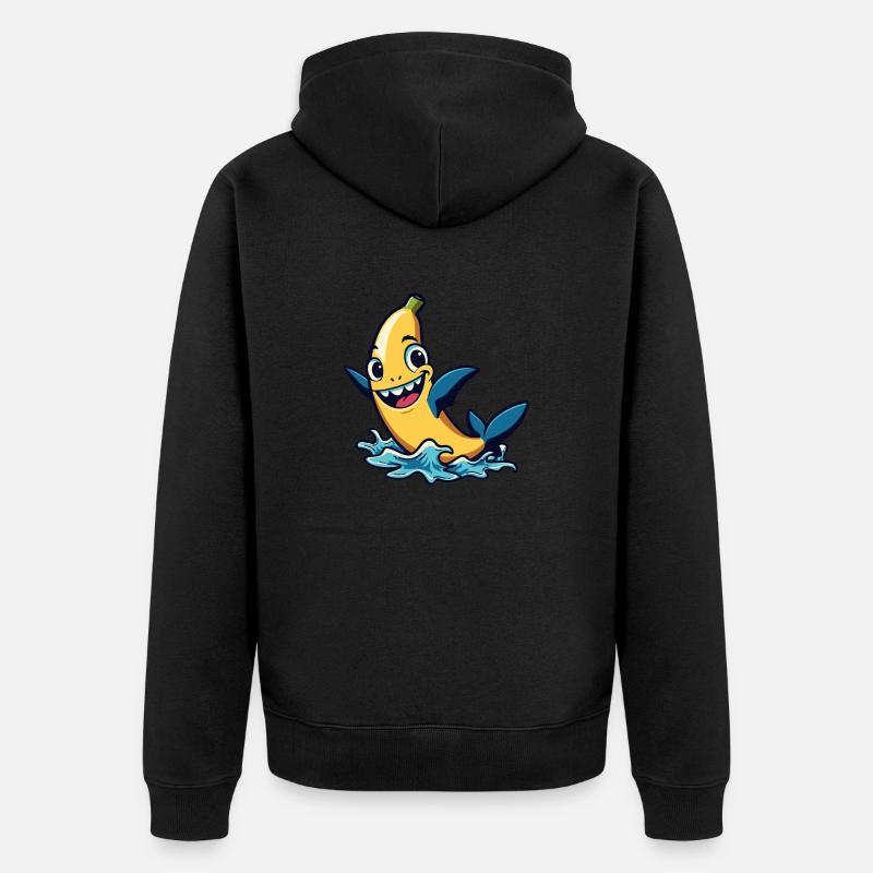 REQUIN BANANE - Veste à capuche bio Premium Unisexe - noir