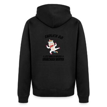 88 Birthday Positive Sayings for 88 Birthday - Unisex Premium Organic Zip Hoodie - black - Back - Nico (187cm)