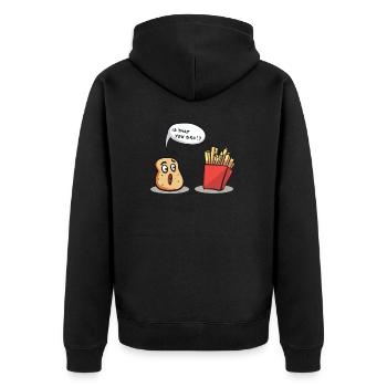 Tractor Is That You Bro Farmer Farming - Unisex Premium Organic Zip Hoodie - black - Back - Nico (187cm)