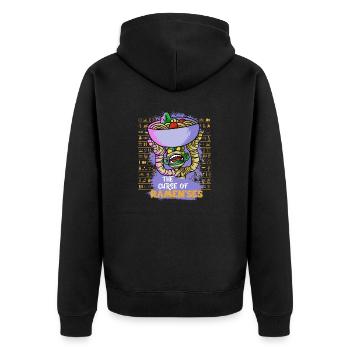 Curse Of Ramenses Egyptian Mythology - Unisex Premium Organic Zip Hoodie - black - Back - Nico (187cm)