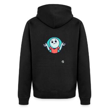 Eh bien, qu’est-ce que c’est, je ne sais pas - Veste à capuche bio Premium Unisexe - noir - Dos - Nico (187cm)