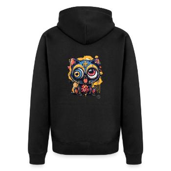 Super Crazy Cool Graffiti Cat - Veste à capuche bio Premium Unisexe - noir - Dos - Nico (187cm)
