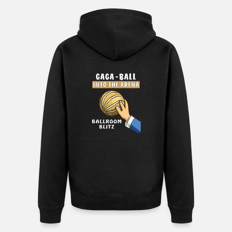 GAGA BALL DANS L’ARÈNE - Veste à capuche bio Premium Unisexe - noir