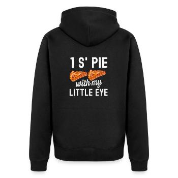 1 S’Pie avec Little Eye Baker Baking - Veste à capuche bio Premium Unisexe - noir - Dos - Nico (187cm)