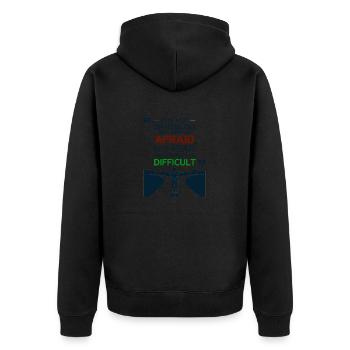 VIE - Veste à capuche bio Premium Unisexe - noir - Dos - Nico (187cm)