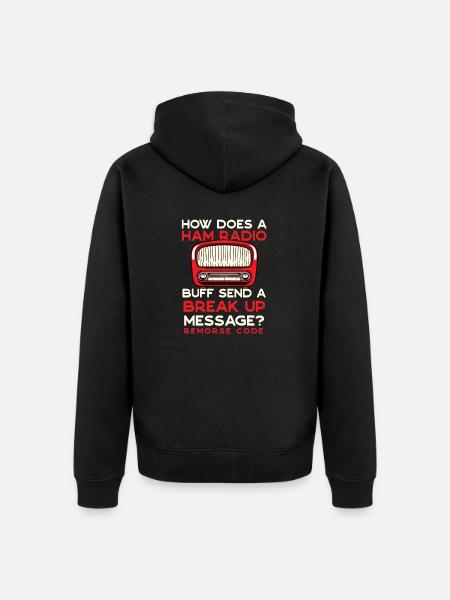 Funk Reue Code Amateurfunk - Unisex Premium Bio Zip Hoodie - Schwarz